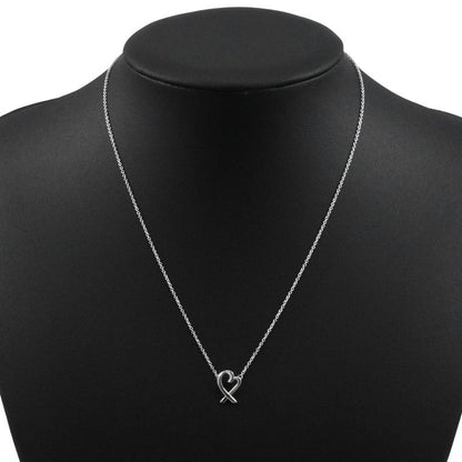 Tiffany & Co Loving Heart Paloma Picasso 925 Silver Ladies 1.7g Necklace