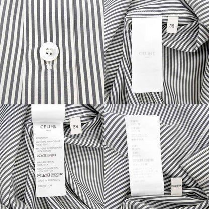 Celine Check Shirt Oversize 38 Size 2c775848h Silk Women's Clothes