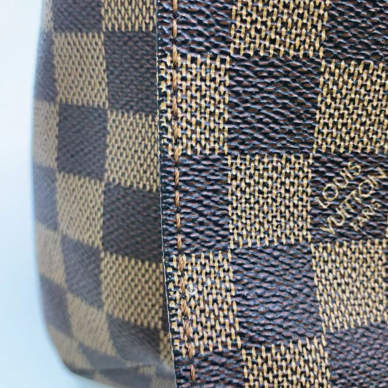 Louis Vuitton Musette Damier Ebene Damier Ebene Leather × PVC Brown Shoulder