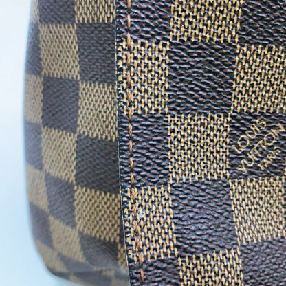 Louis Vuitton Musette Damier Ebene Damier Ebene Leather × PVC Brown Shoulder