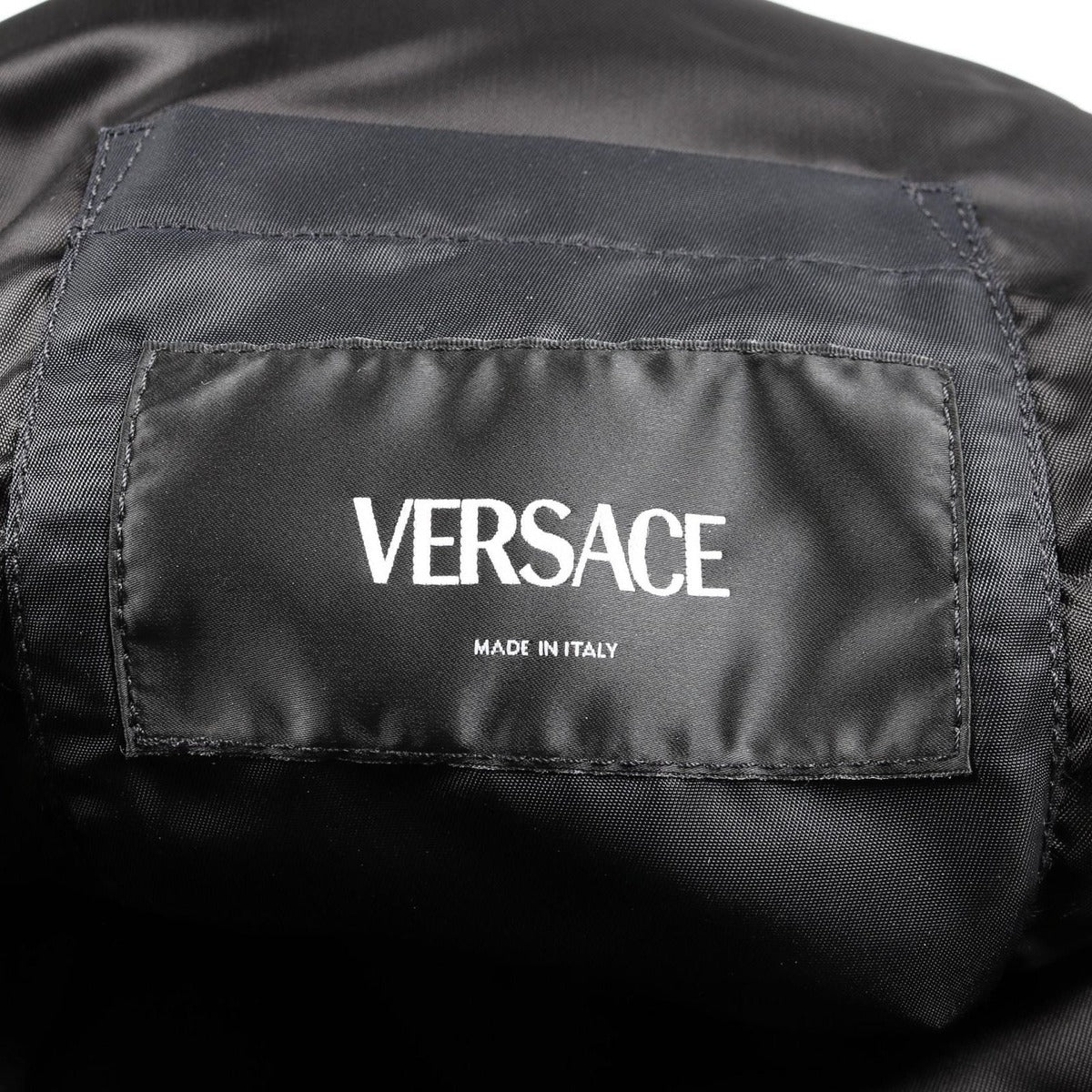 Versace Jacket City Lights Black Nylon Bomber Multicolor — view 3