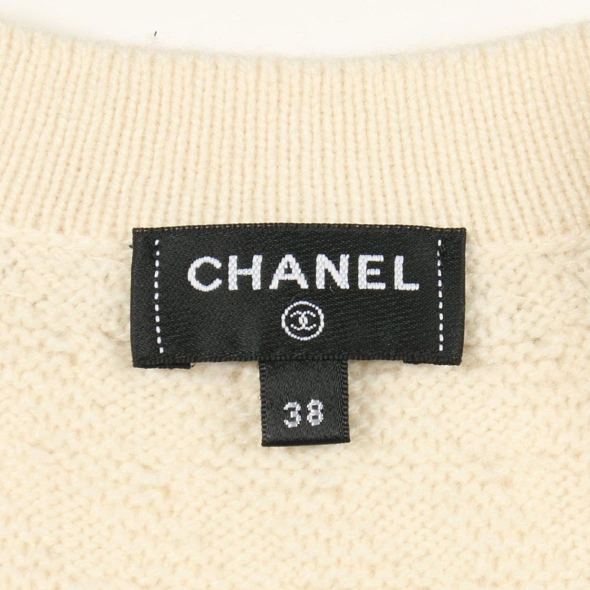 Chanel Cardigan CC Logo Button Cashmere — view 3