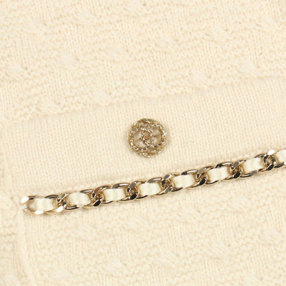 Chanel Cardigan CC Logo Button Cashmere — view 10