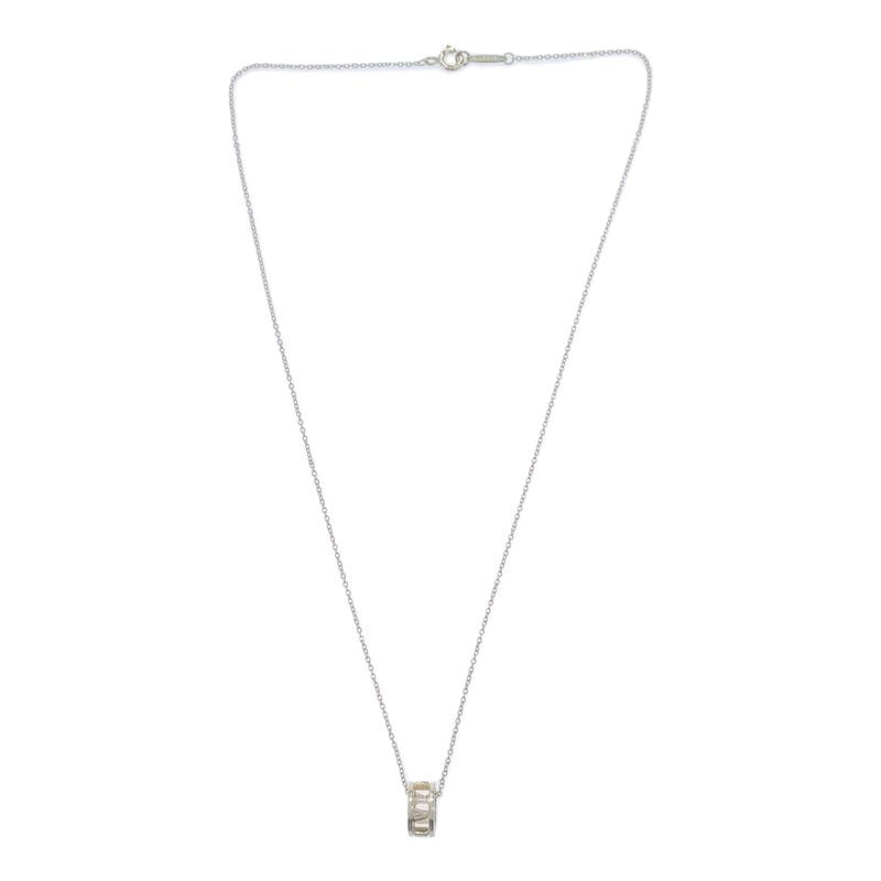 Tiffany & Co Open Atlas Necklace Mi Silver 925 2.2 g Accessory H9897