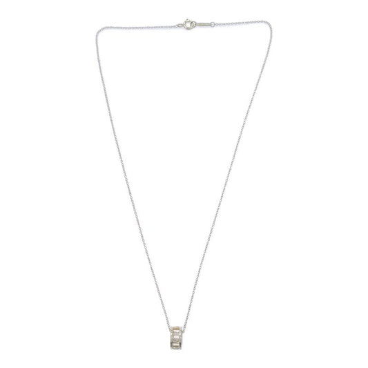 Tiffany & Co Open Atlas Necklace Mi Silver 925 2.2 g Accessory H9897