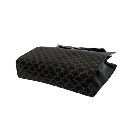 Celine Vintage Macadam Blason Pattern Leather Handbag Mini Tote