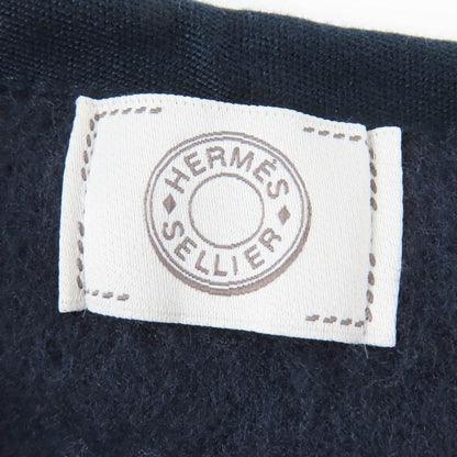 Hermes Wool Cashmere Plaid Large Cape Coat Poncho Multicolor — view 7