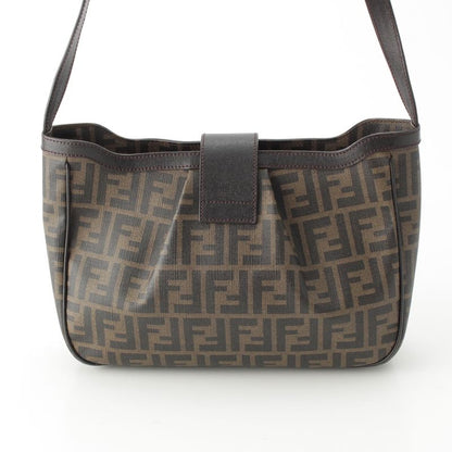 Fendi Zucca FF Logo Shoulder Bag 8bt209 Brown