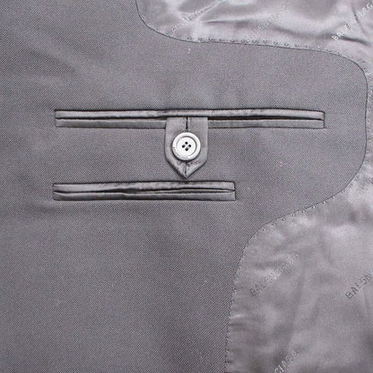 Balenciaga Trimmed and Wrinkled Double Breasted Coat Oversize D Balacia Unisex