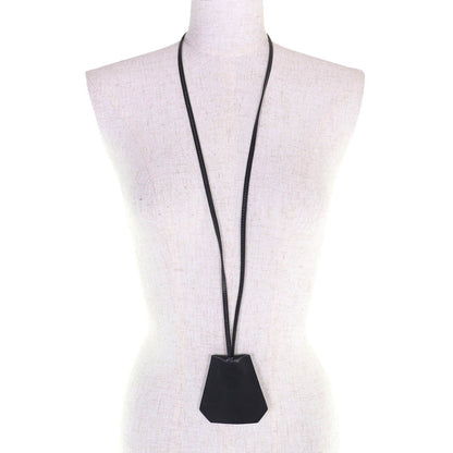 Hermes Vintage Leather Martin Margiela Era Clochette Necklace Pendant — view 2