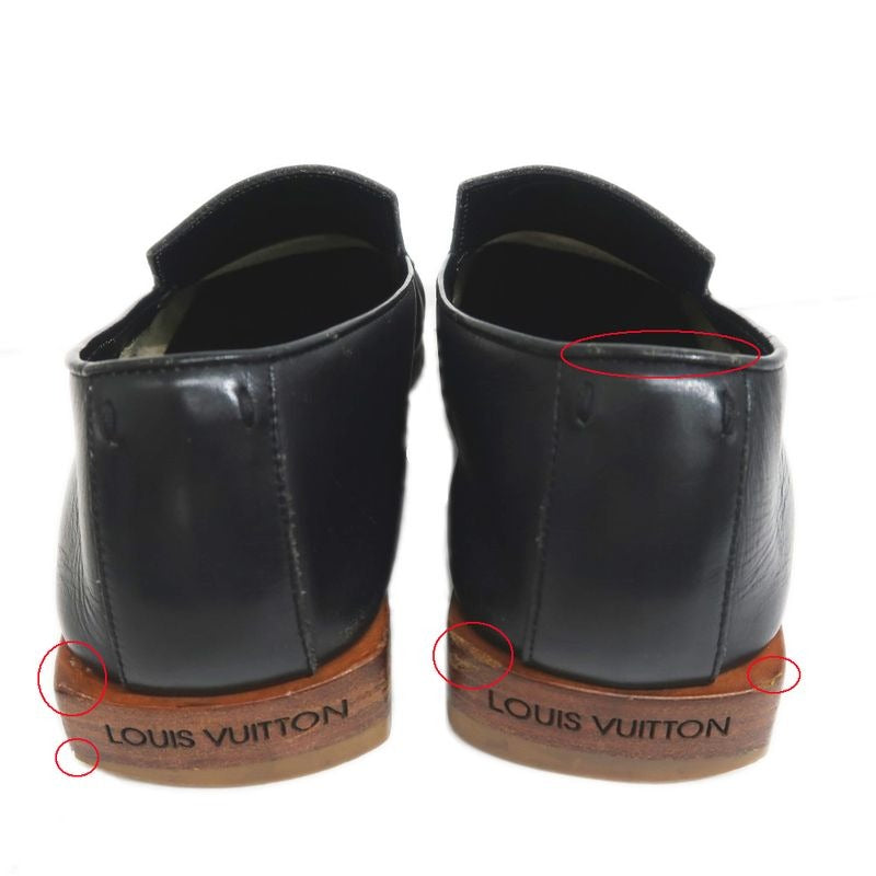 Louis Vuitton Loafers Size 6 Black Leather Shoes Apparel — view 8