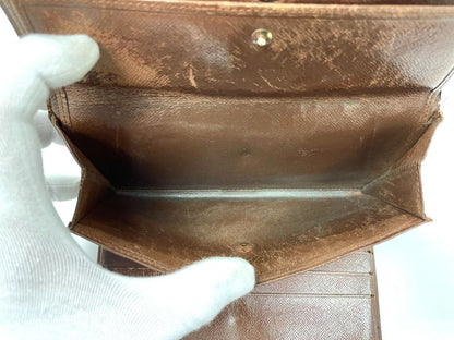 Louis Vuitton Monogram Porte Trésor International Long Wallet M61215 Brown Made