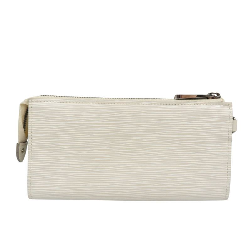 Louis Vuitton Portefeuille Astrid M6659j Epi Leather Silver Hardware Ivoire