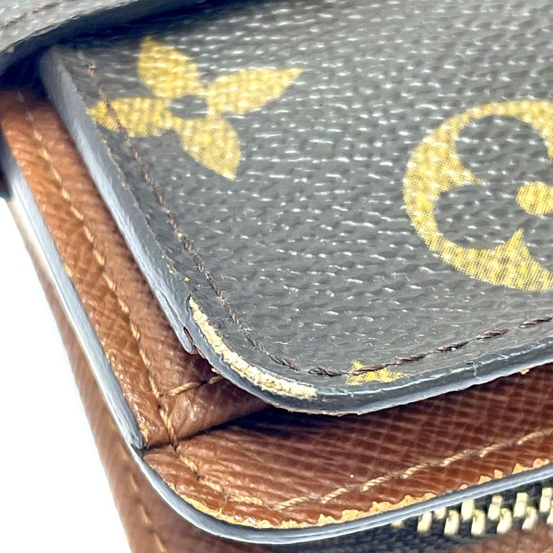 Louis Vuitton M61667 Monogram PVC Compact Zip Bifold Wallet Brown 303395 Bifold