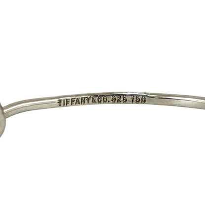 Tiffany & Co Love Knot 18K Gold Bangle Bracelet Silver — view 3