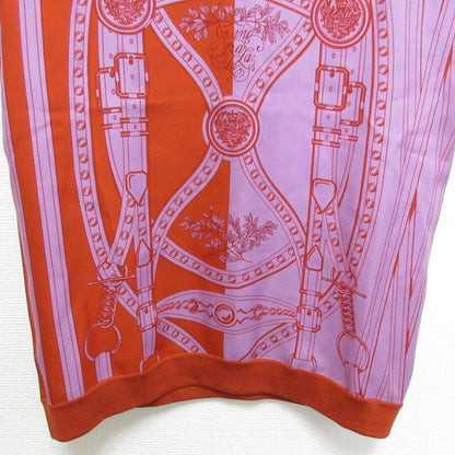 22ss Hermes Grand Tralala Twill Laine Short Sleeve Silk Cut and Sewn 2e2814do