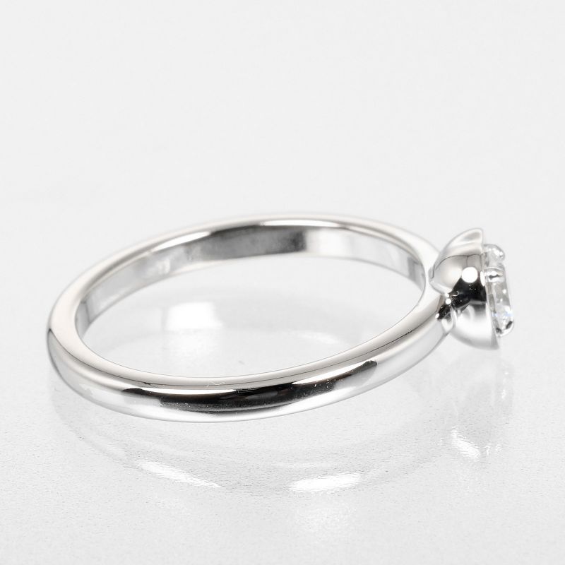 Cartier D'amour Diamants Légers 18kwhite Gold × Diamonds #7 Ladies 2.4g Ring