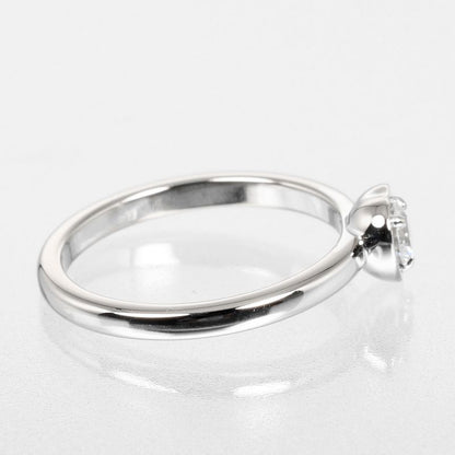 Cartier D'amour Diamants Légers 18kwhite Gold × Diamonds #7 Ladies 2.4g Ring