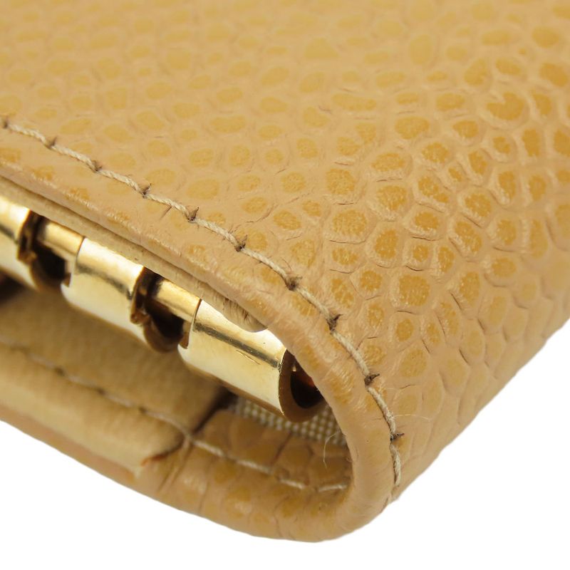 Chanel Key Case 6-stacks Caviar Skin Beige Gold Hardware 8-stacks Coco Mark