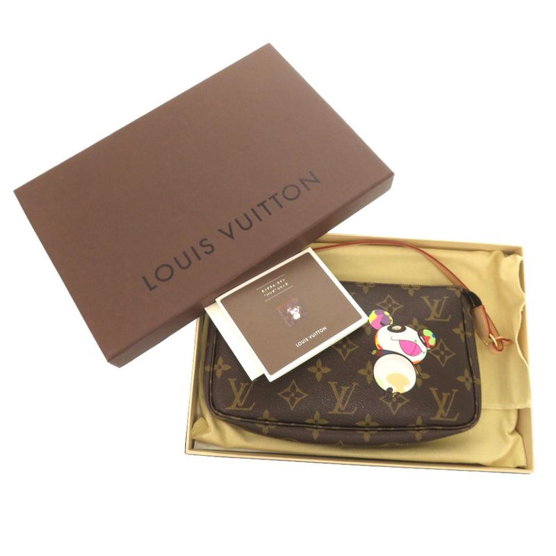 Louis Vuitton Pochette Accessoire Monogram Panda M51981 Accessory Pouch Takashi