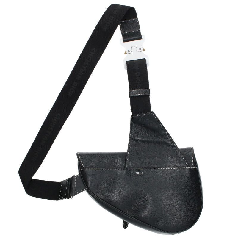 Dior Saddle 1adp0093ykk Leather Shoulder Bag Men's