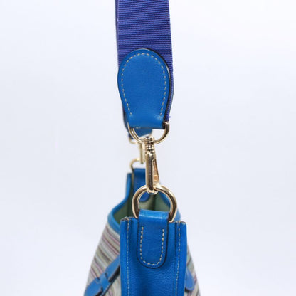 Hermes Evelyn 1 PM Leather And Chevre Blue Shoulder Bag Gold