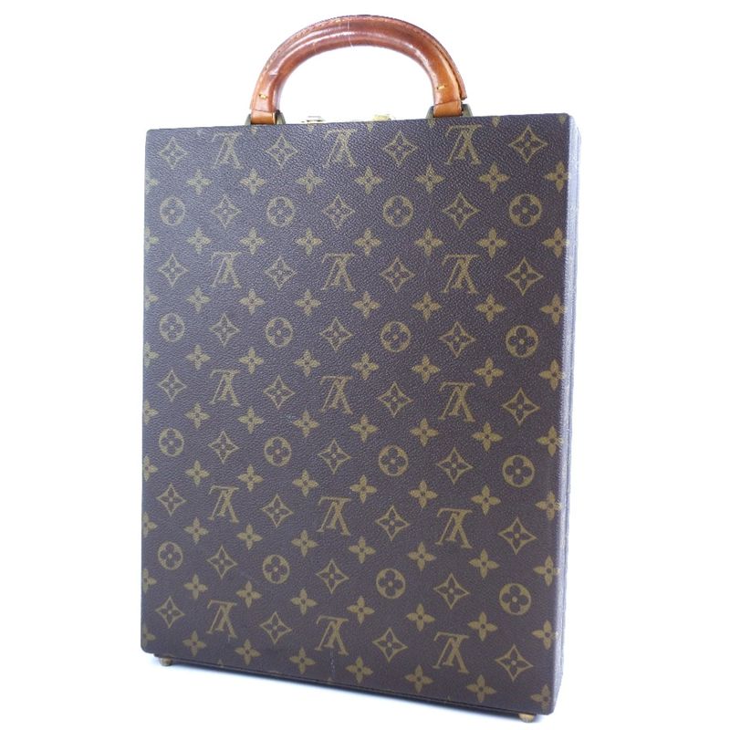 Louis Vuitton Attache Case Monogram Canvas Brown 861 Men's Business Bag