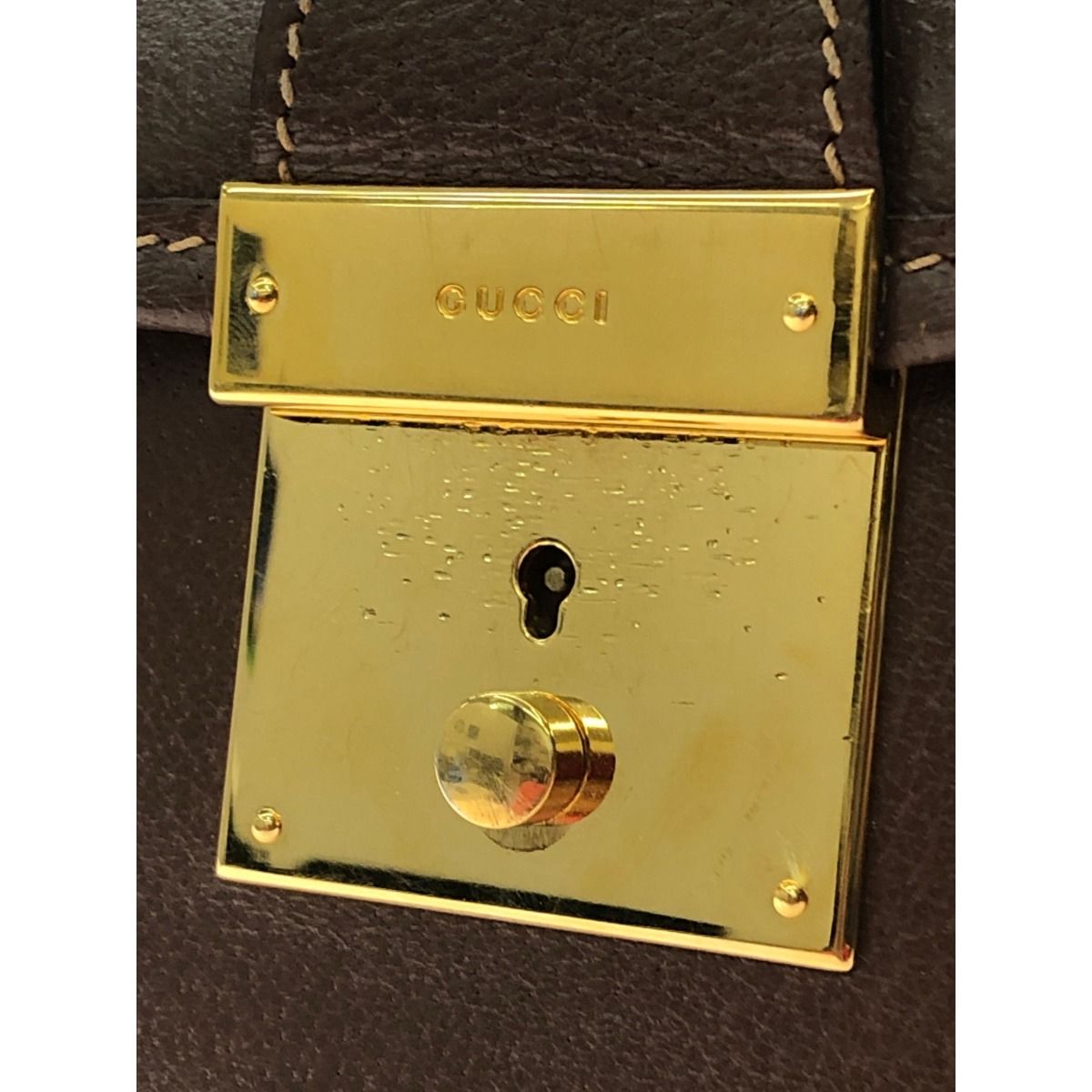 Gucci Men's Business Bag Briefcase Leather 015 123 3680 Brown