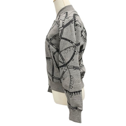 Hermes Outerwear Cotton Gray Black Blouson Jacket Brushed Lining Tresor Medor