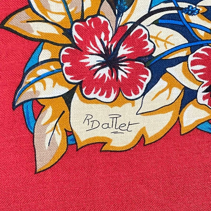 Hermes Scarf Carre 140 DIP DYE Jungle LOVE Cashmere Red