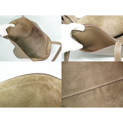 Hermes Cabasellier 46 Taurillon Clemence Leather Shoulder Bag Tote — view 8