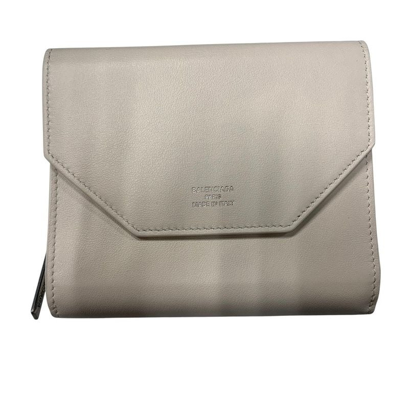 Balenciaga 2 Aabx 9960 Envelope Flap Compact Wallet Trifold 3393