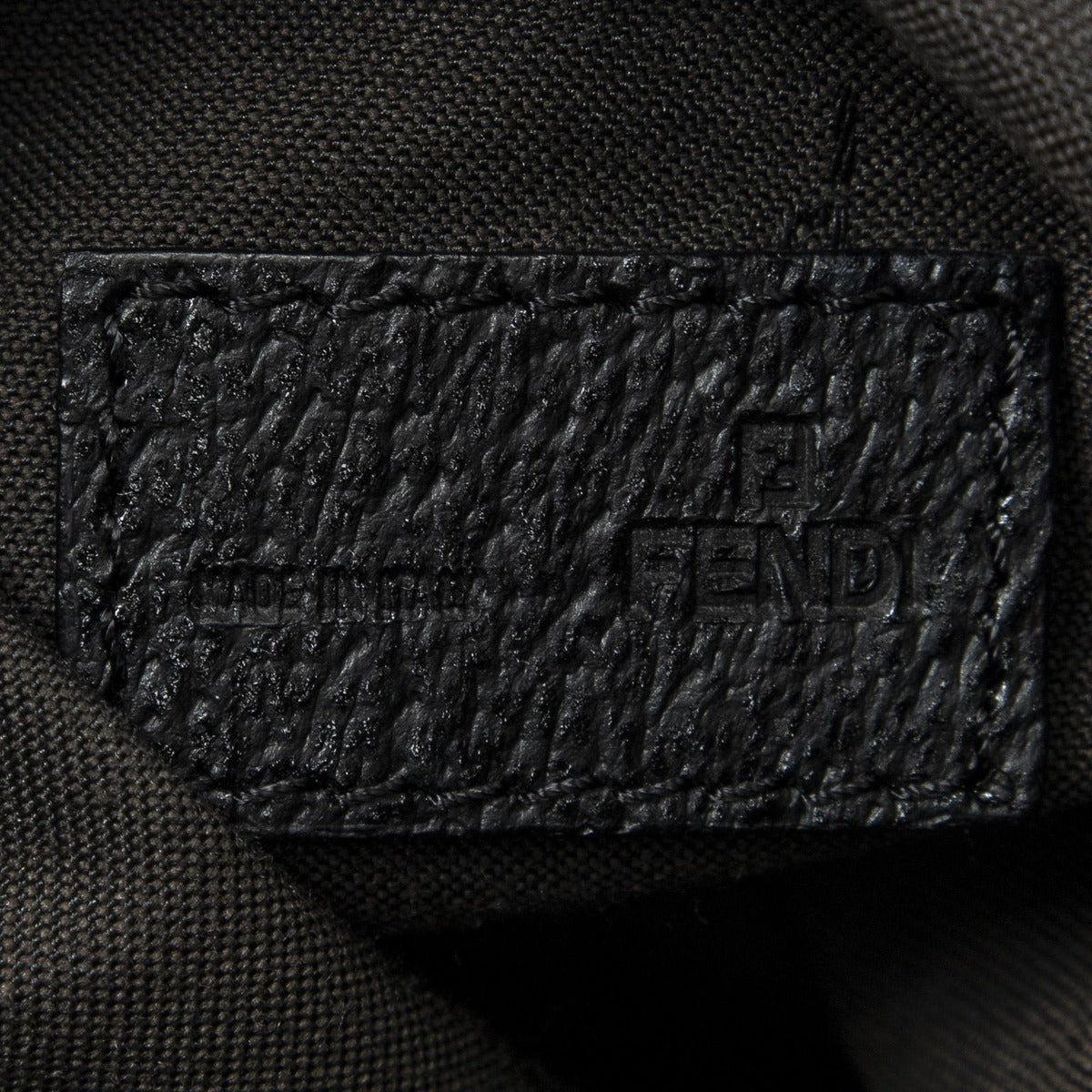 Fendi Medium Belt Tote Black Zucca Nylon Canvas — view 10