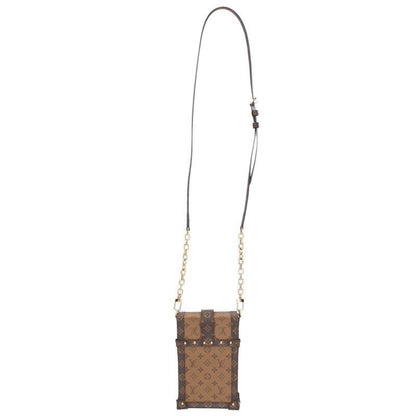 Louis Vuitton M67873 Pochette Trunk Vertical Monogram Reverse Shoulder Bag Women