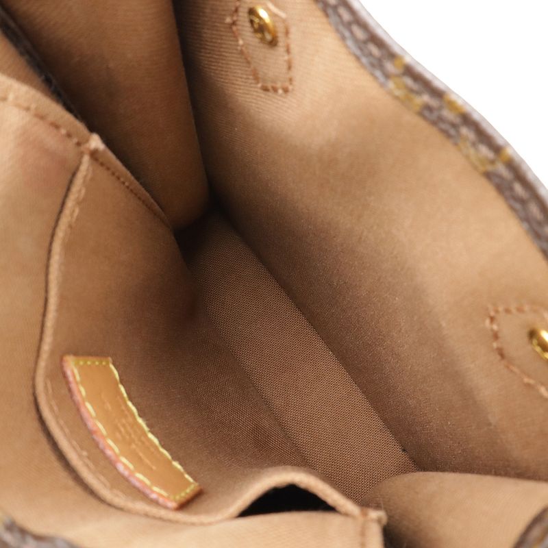 Louis Vuitton Monogram Petite Sac Plat Handbag Mini Bag 2WAY Shoulder Bag M81295