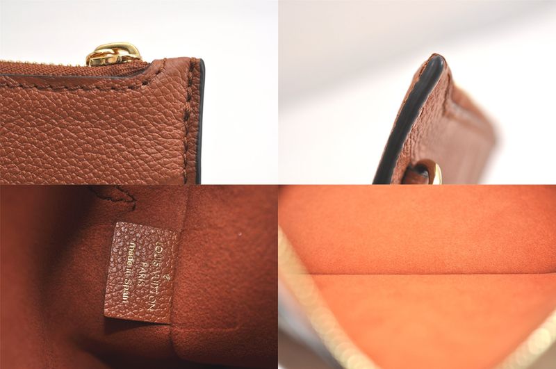 Louis Vuitton Monogram Empreinte Neverfull Pouch Wallet Brown LV 3395n