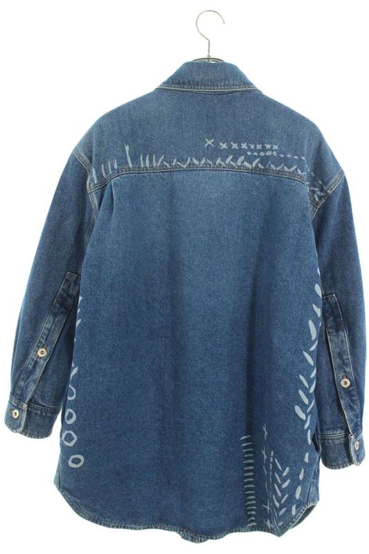 Loewe 21AW H526y05w24 Oversized Denim Boa Blouson Men's 42