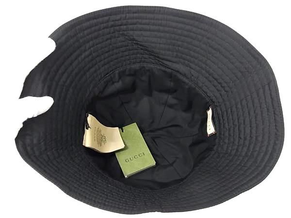Gucci GG Marmont 100% Polyester Bucket Hat Size M Ladies Men's Black Bj9871