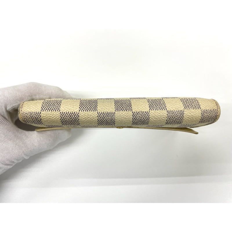 Louis Vuitton Damier Azur Portefeuille Sarah Long Wallet Ivory — view 4