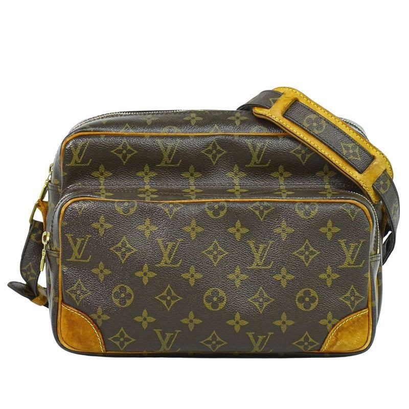 Louis Vuitton Nile Monogram Shoulder Bag Pochette Brown