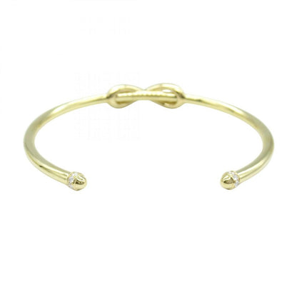 Tiffany & Co Bangle Infinity Diamond Calf 18k Bracelet — view 2