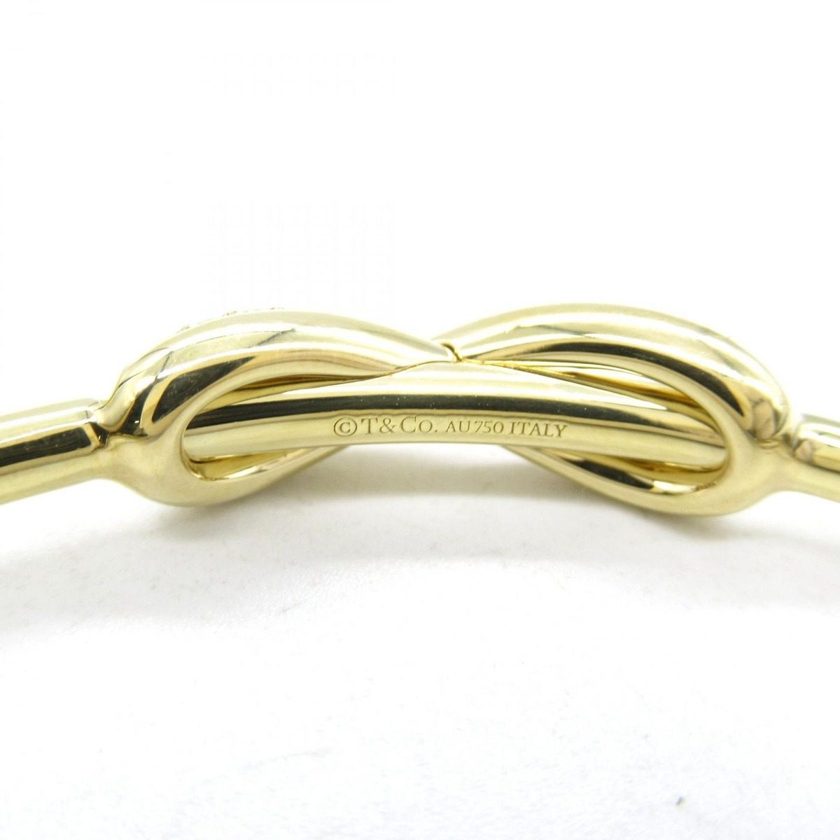 Tiffany & Co Bangle Infinity Diamond Calf 18k Bracelet — view 3
