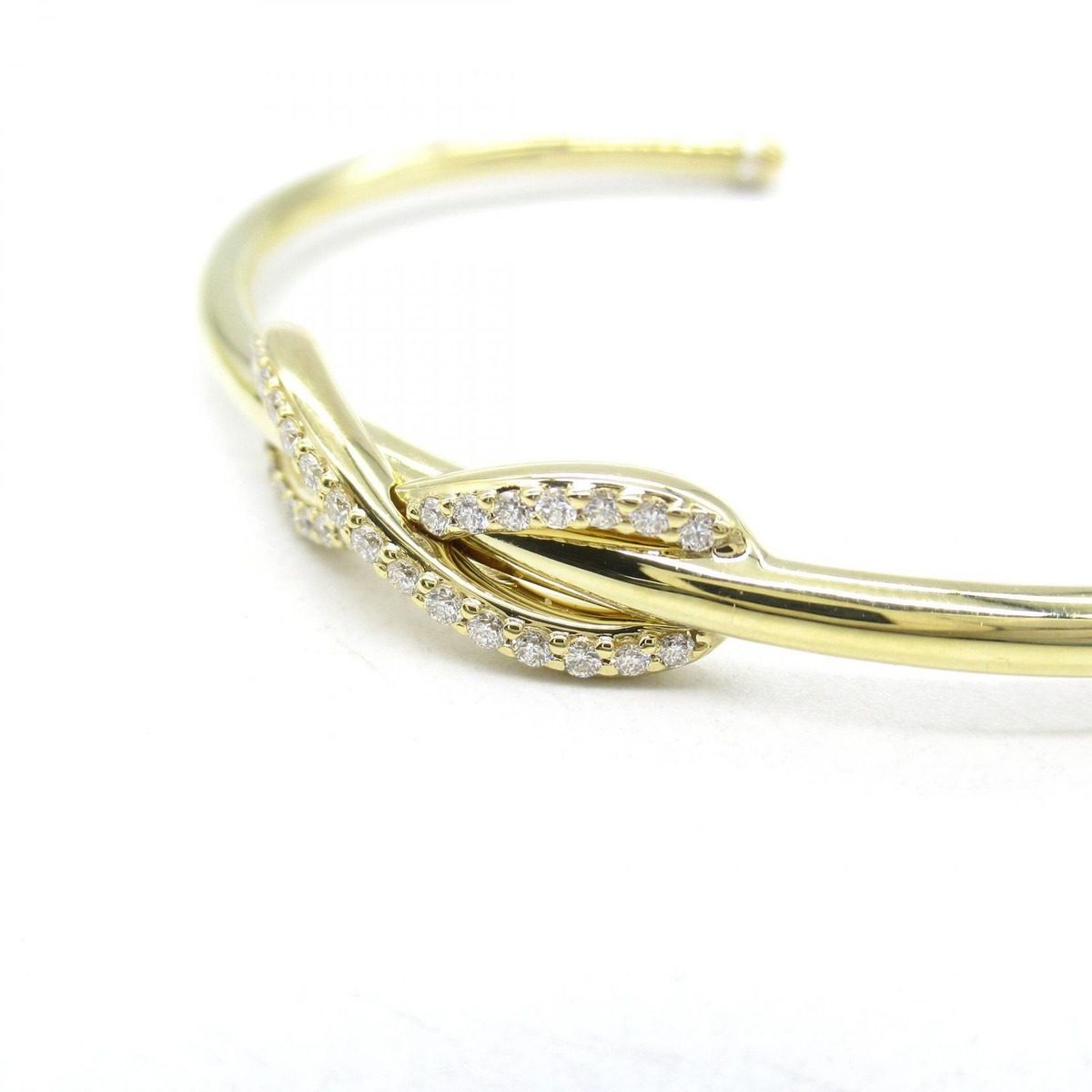 Tiffany & Co Bangle Infinity Diamond Calf 18k Bracelet — view 4