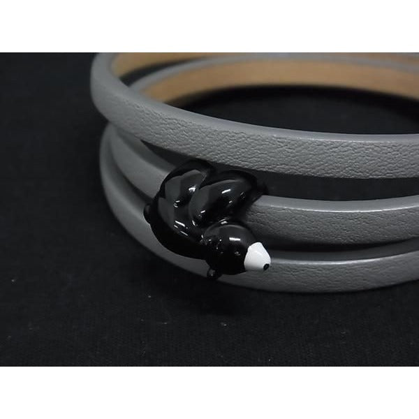 Loewe Suna Fujita Collaboration Leather Bear 3 Strands Bracelet — view 3