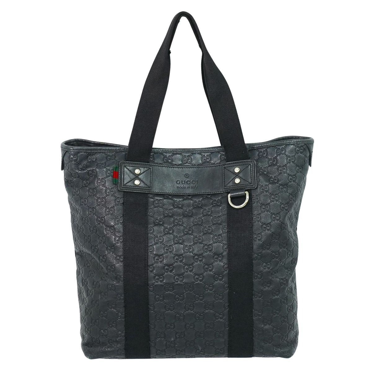 Gucci Parana Guccissima Leather Tote Black