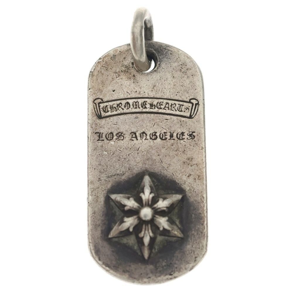 Chrome Hearts Raised Star Dogtag Dog Tag la Limited Silver Necklace Top