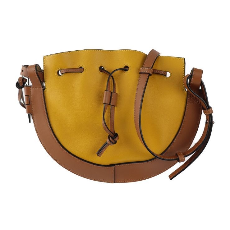 Loewe Horseshoe Small Shoulder Bag X03 Calf Leather Yellowish Brown