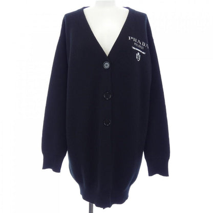 Prada Intersha Letter Ring Logo Cardigan