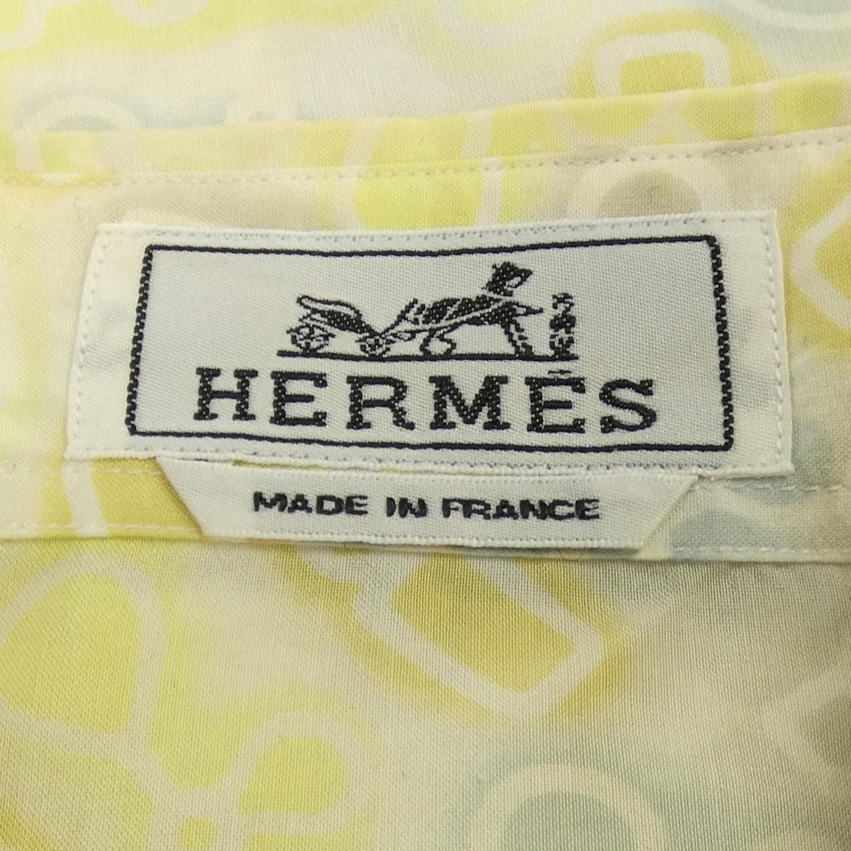 Hermes Shirt White 37 Yellow — view 4