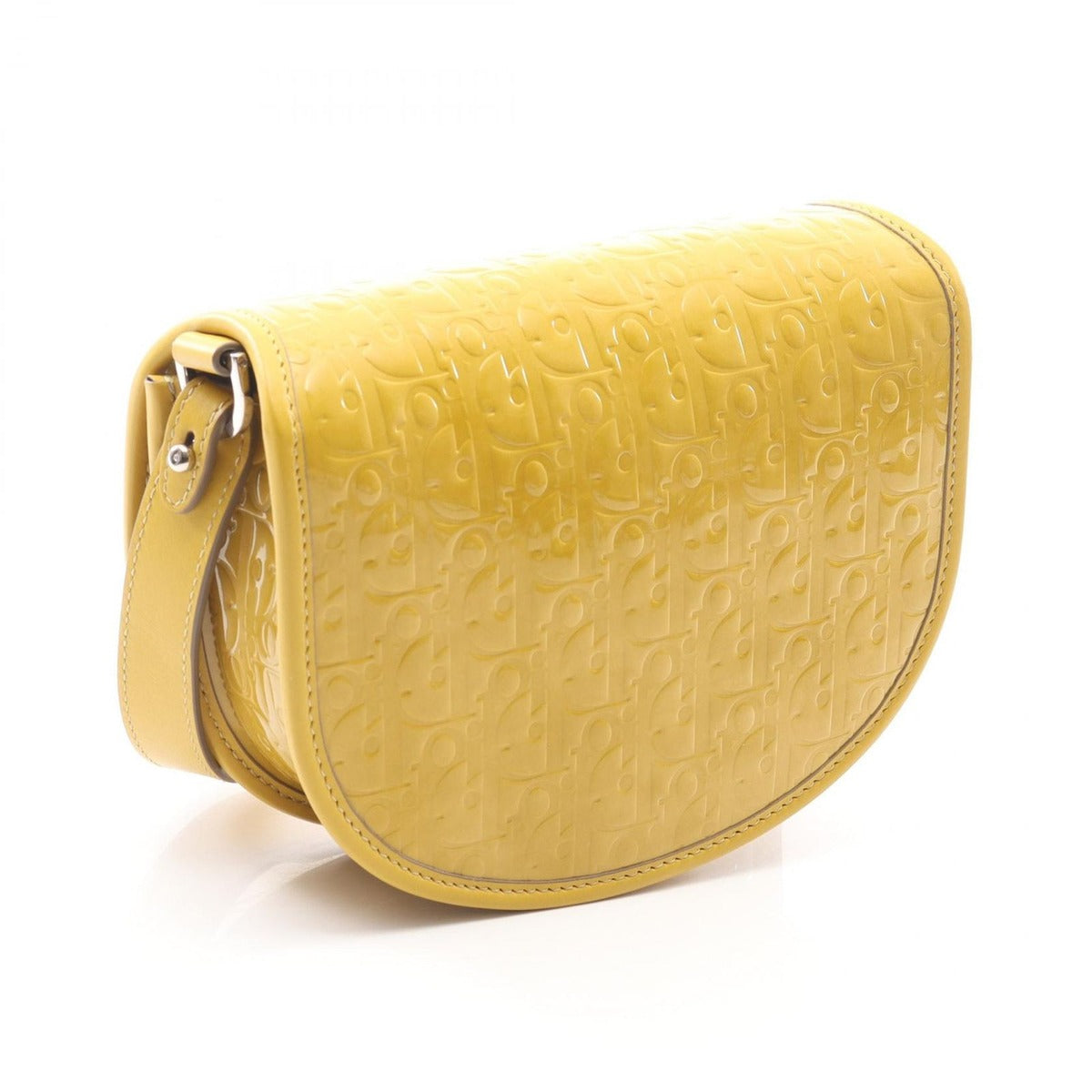 Dior Shoulder Bag Gallop Mini Bree Yellow Patent Leather — view 2